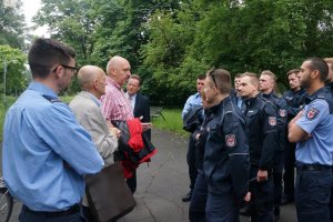 Niemieccy policjanci w Częstochowie.