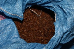 Zabezpieczony tytoń.