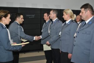 Uroczystości wręczenia listów gratulacyjnych.