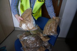 Zabezpieczony tytoń.