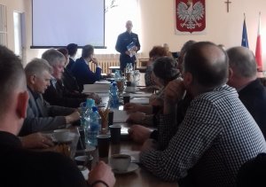 Debata we Mstowie. Prelekcja ko. Mazurkiewicza.