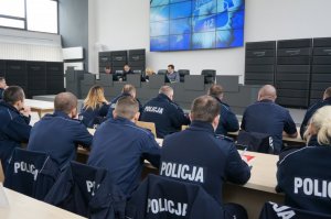 Spotkanie komendanta z dzielnicowymi.