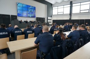 Spotkanie komendanta z dzielnicowymi.