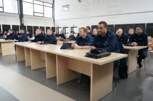 Spotkanie komendanta z dzielnicowymi.