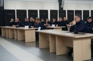 Spotkanie komendanta z dzielnicowymi.