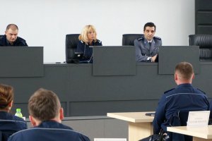 Spotkanie komendanta z dzielnicowymi.