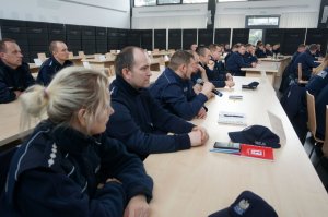 Spotkanie komendanta z dzielnicowymi.