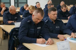 Spotkanie komendanta z dzielnicowymi.