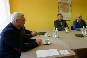 Dzielnicowi na spotkaniu Zarządu Stowarzyszenia Kupców.