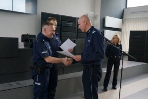 Wręczenie nagród dzielnicowym.