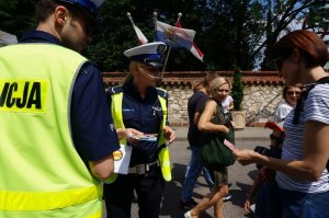 Zabezpieczenie pielgrzymki Rodziny Radia Maryja na Jasną Górę.