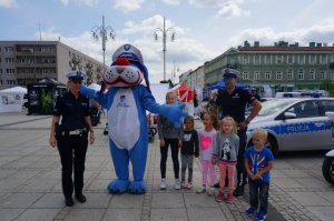 Działania profilaktyczne na Placu Biegańskiego w Częstochowie.