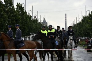 Święto Policji w Częstochowie. Uroczystości na Placu Biegańskiego.