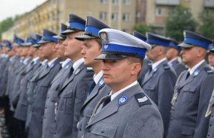 Święto Policji w Częstochowie. Uroczystości na Placu Biegańskiego.