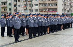 Święto Policji w Częstochowie. Uroczystości na Placu Biegańskiego.