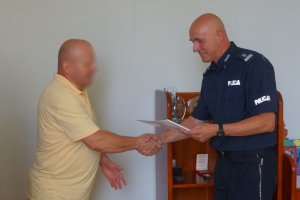 Spotkanie komendanta z mieszkańcami.