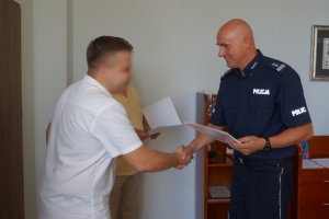 Spotkanie komendanta z mieszkańcami.
