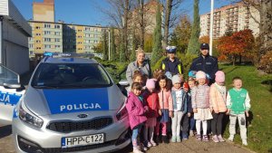 Spotkanie policjantów z przedszkolakami.