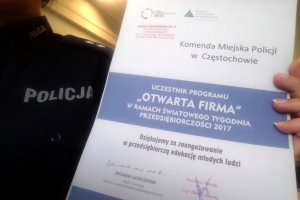Tydzień Przedsiębiorczości z częstochowską Policją.