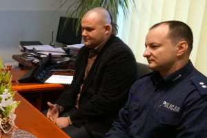 Spotkanie Komendanta z młodymi ludźmi w KMP Częstochowa.