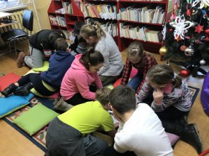 Bibliotekowe spotkanie z policjantką