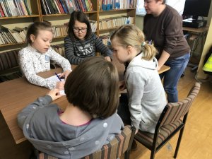 Bibliotekowe spotkanie z policjantką