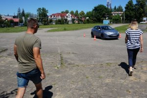 W Częstochowie policjanci szkolą się z techniki jazdy