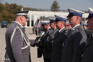 Finał konkursu i wręczenie policjantom pucharów i nagród.