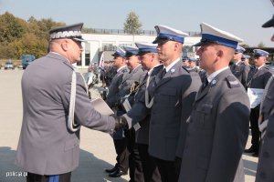 Finał konkursu i wręczenie policjantom pucharów i nagród.