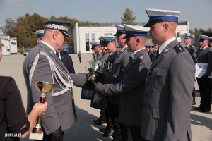 Finał konkursu i wręczenie policjantom pucharów i nagród.