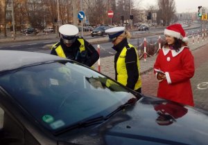 „Rózga od Świętego Mikołaja za niegrzeczne zachowanie na drodze” w Częstochowie