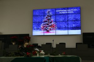 Spotkanie wigilijne częstochowskich policjantów