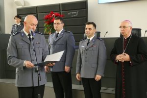 Spotkanie wigilijne częstochowskich policjantów
