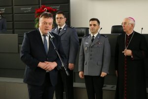 Spotkanie wigilijne częstochowskich policjantów