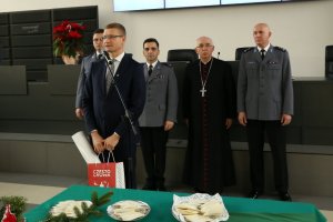 Spotkanie wigilijne częstochowskich policjantów