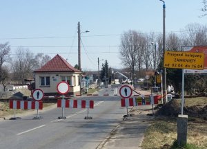 zamknięty przejazd kolejowy na ul. Bugajskiej