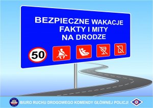 plakat promujący akcję Fakty i Mity na Drodze