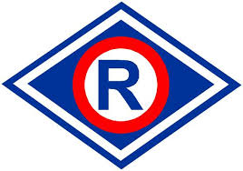 symbol z literą R ruchu drogowego