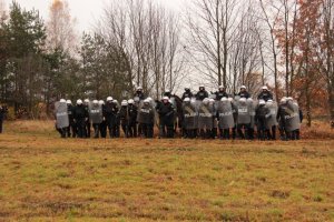 pododdział policji z konmi policyjnymi