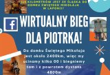 plakat z napisem Wirtualny bieg dla Piotra