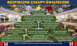 plakat promujący akcję Bezpieczne Zakupy