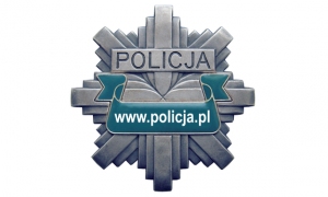 policyjna odznaka z napisem www.policja.pl