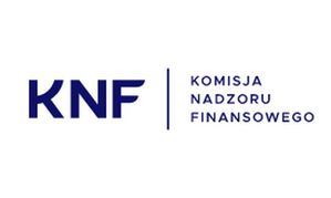 napis KNF - Komisja Nadzoru Finansowego