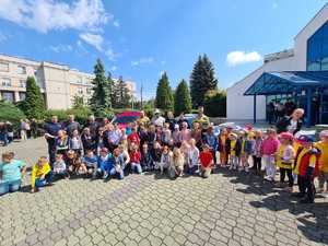 zdjęcie ze spotkania policjantów na Politechnice