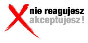 Napis: Nie reagujesz- akceptujesz