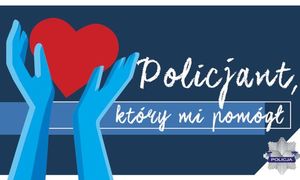 serce w dłoniach policjantów