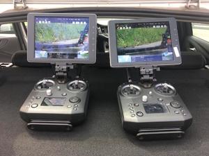 Wyświetlacze monitora kamer drona