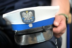 Czapka policjanta ruchu drogowego