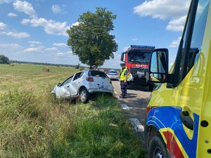 Miejsce zdarzenia na którym pracują wszystkie służby ratownicze