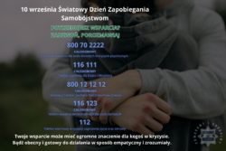 Plakat informacyjny z numerami telefonów